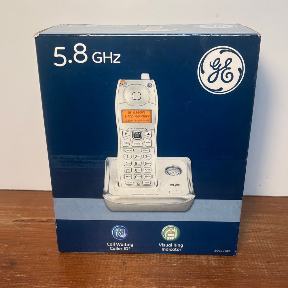 VTG. 2007 G.E. 5.8 GHz Cordless Phone  System!  Sealed New In Box! Never Used!